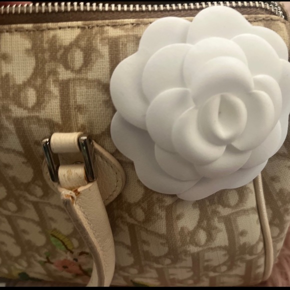 Christian dior Diorrissimo embroidered floral boston bag RARE! - Picture 4 of 12